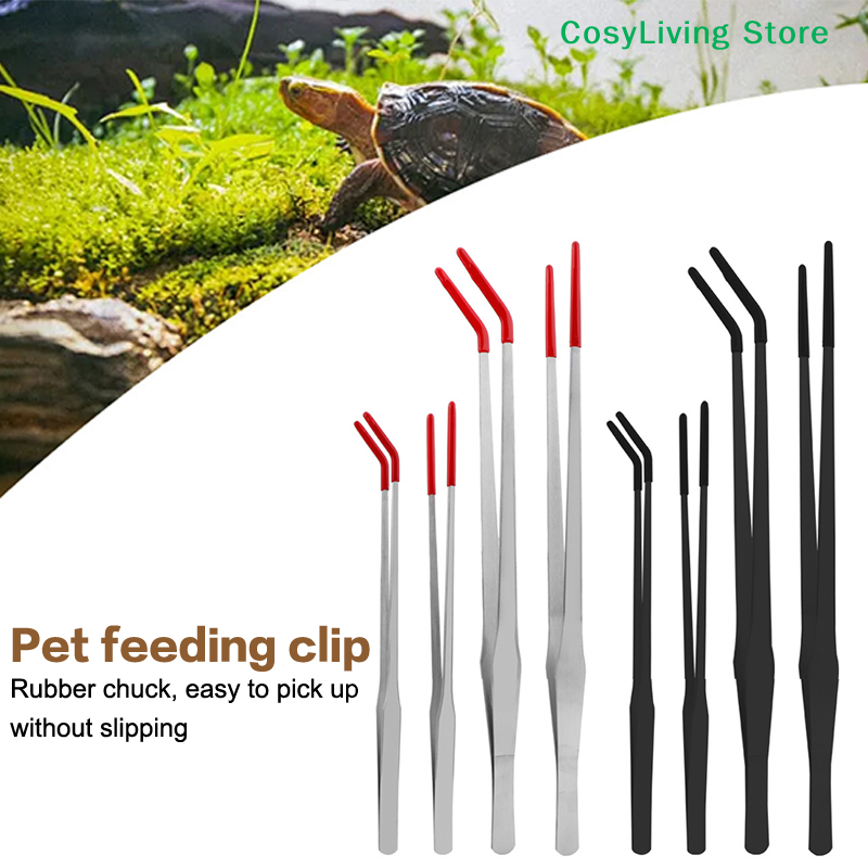 Reptile Feeding Tongs With Rub - Feeding Tong Stainless reseña y precio