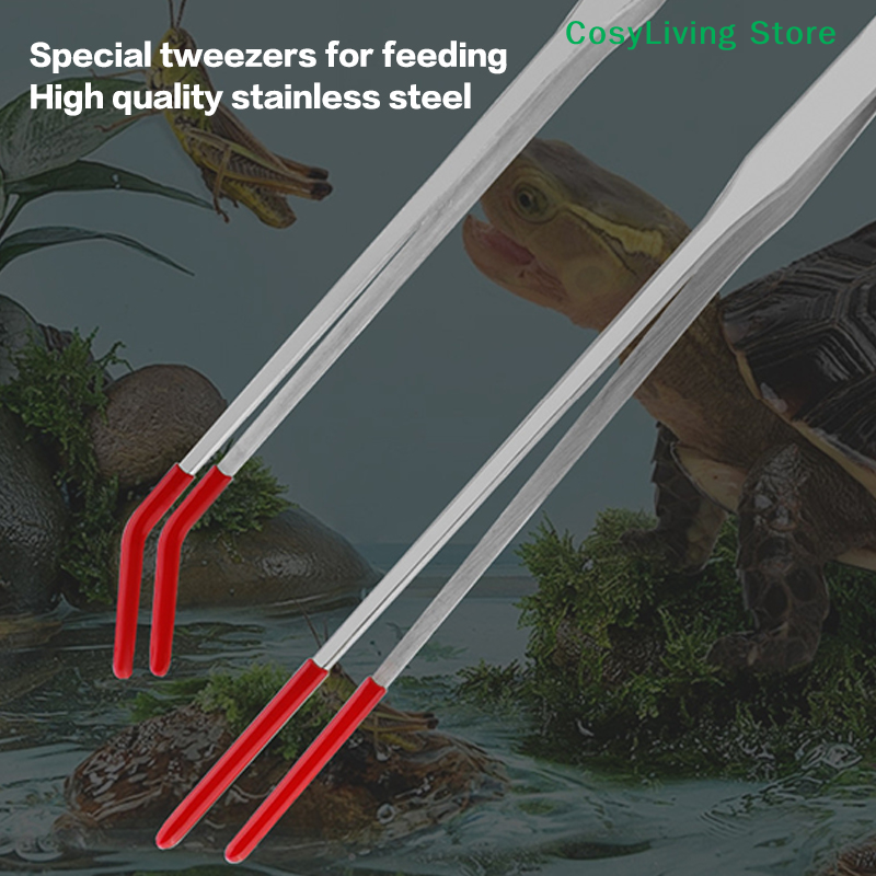 Reptile Feeding Tongs With Rub - Feeding Tong Stainless reseña y precio