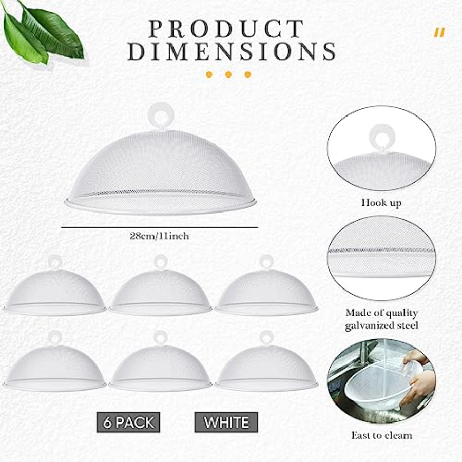 Gerrii 6 Pcs Metal Mesh Food C - Screen Top Mesh reseña y precio