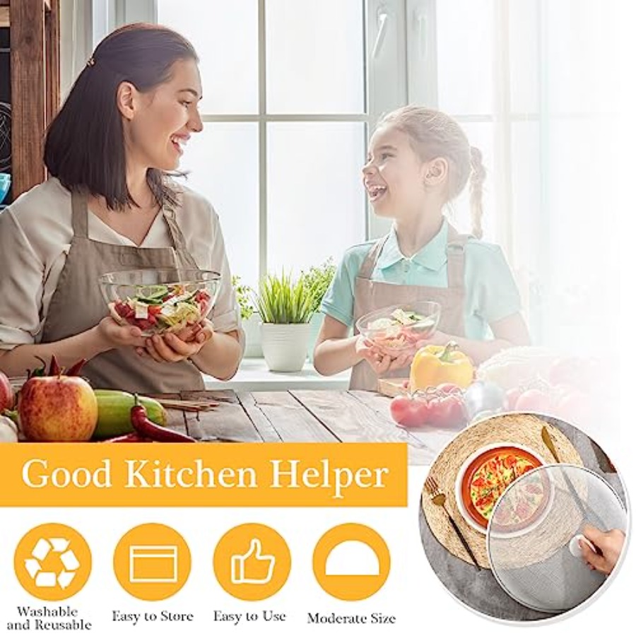 Gerrii 6 Pcs Metal Mesh Food C - Screen Top Mesh reseña y precio
