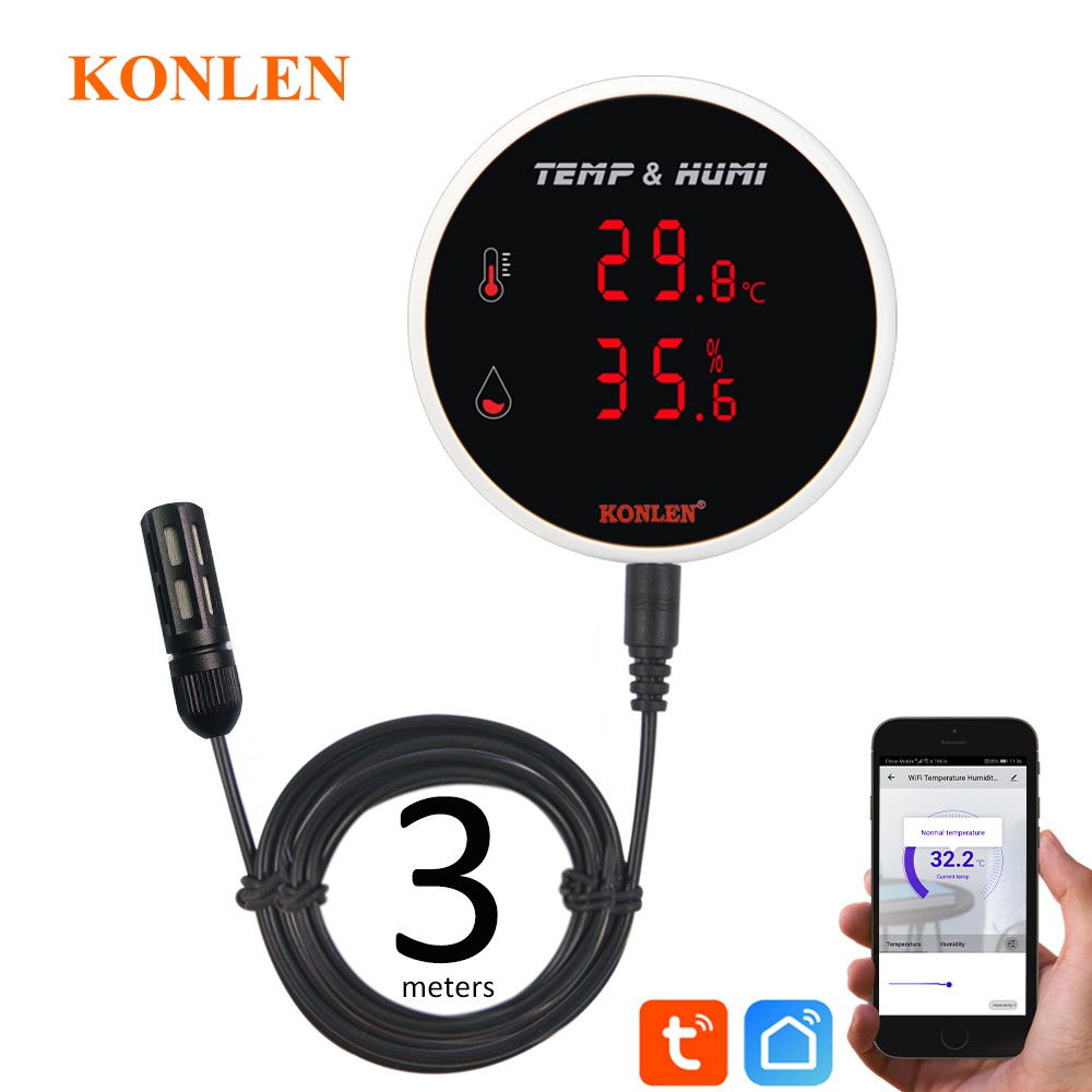 Tuya WIFI Temperature Humidity - Digital Hygrometer Probe reseña y precio