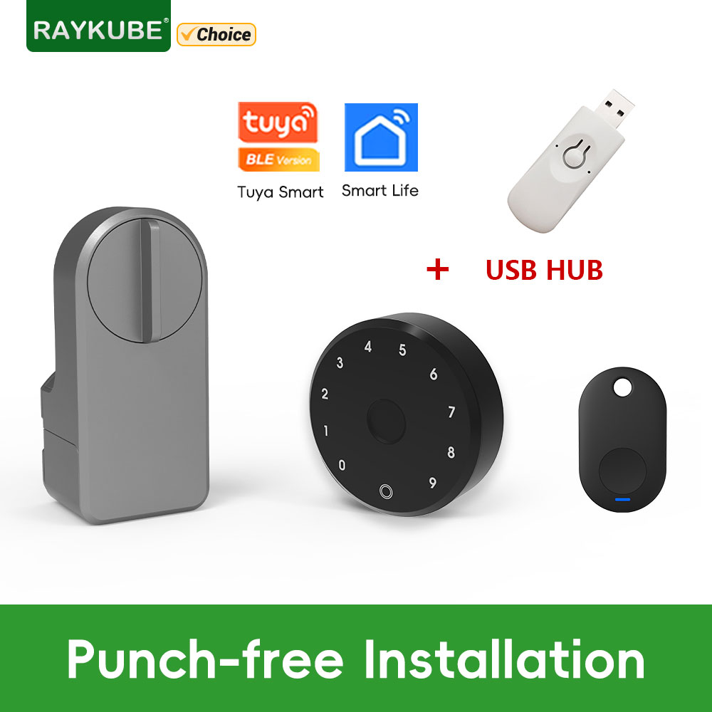 RAYKUBE A1 Pro Tuya BEL Smart  - Glass Door Hinge reseña y precio