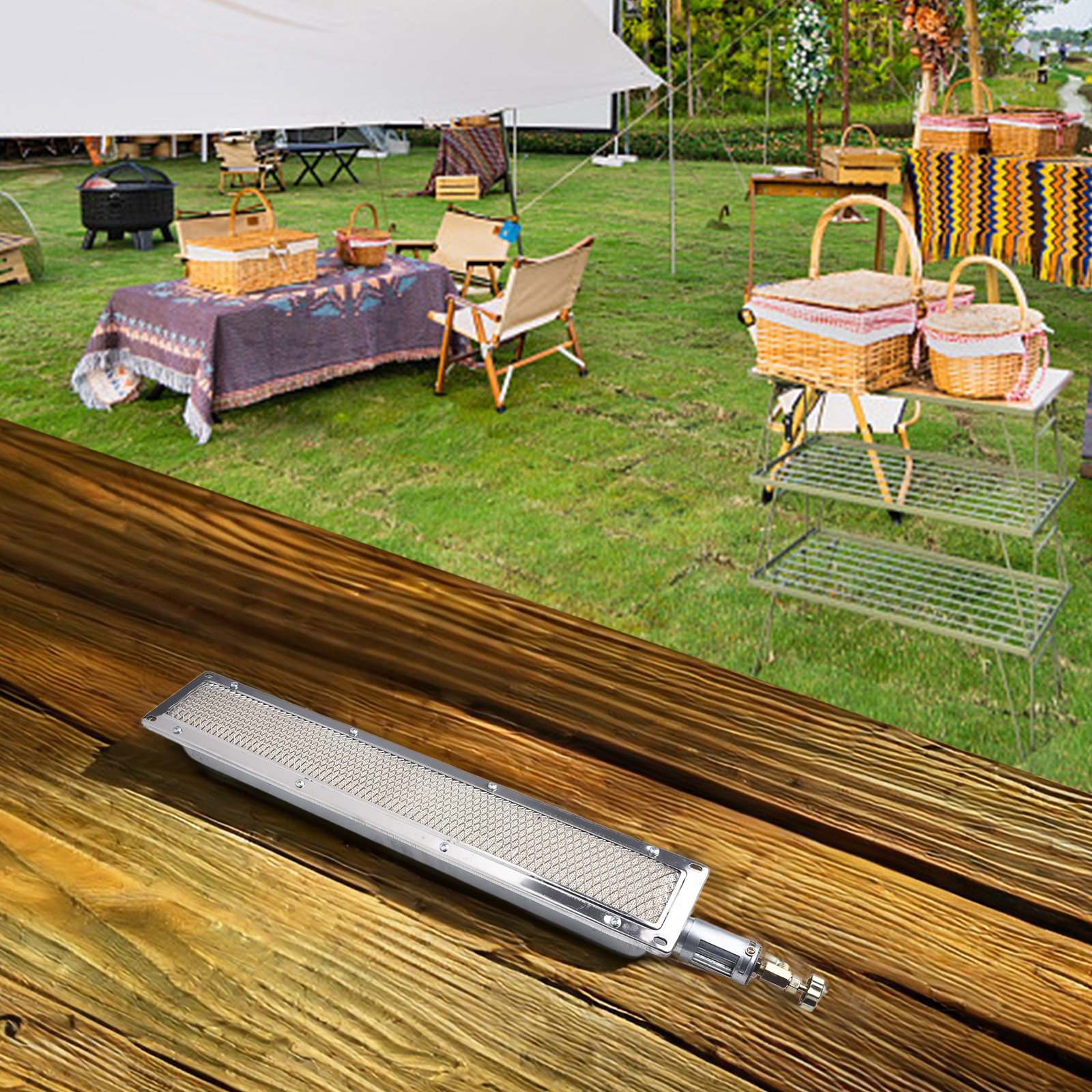 1pc BBQ Gas Grill Infrared Sid - Ceramic Heat Emitter reseña y precio