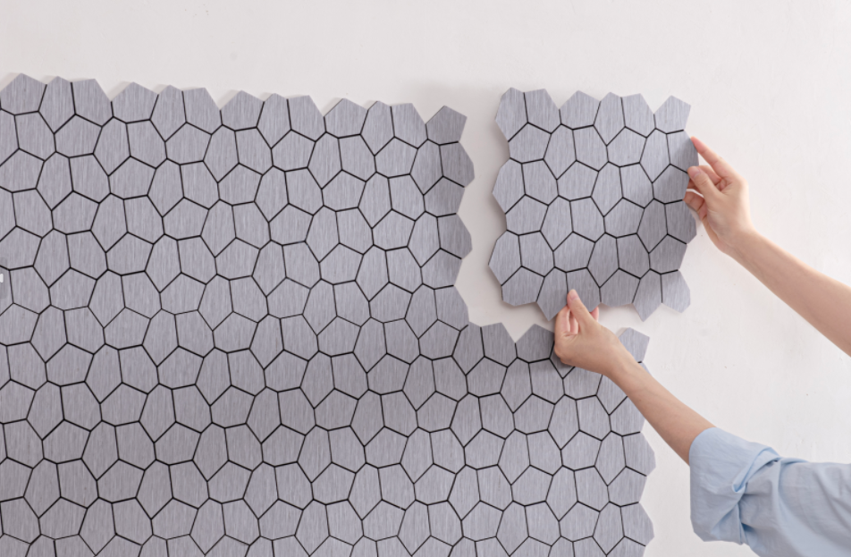 Minimalist Hexagonal Brushed S - Pvc Panel Background reseña y precio