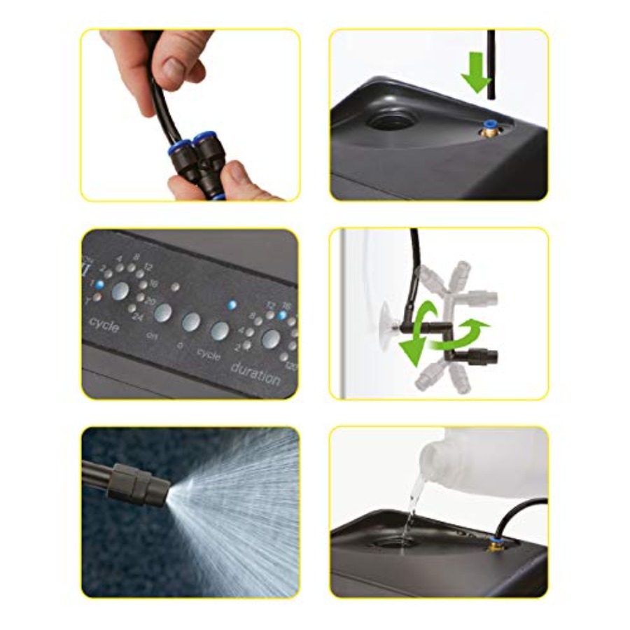Reptile terrarium misting syst - Misting Nozzle Reptile reseña y precio