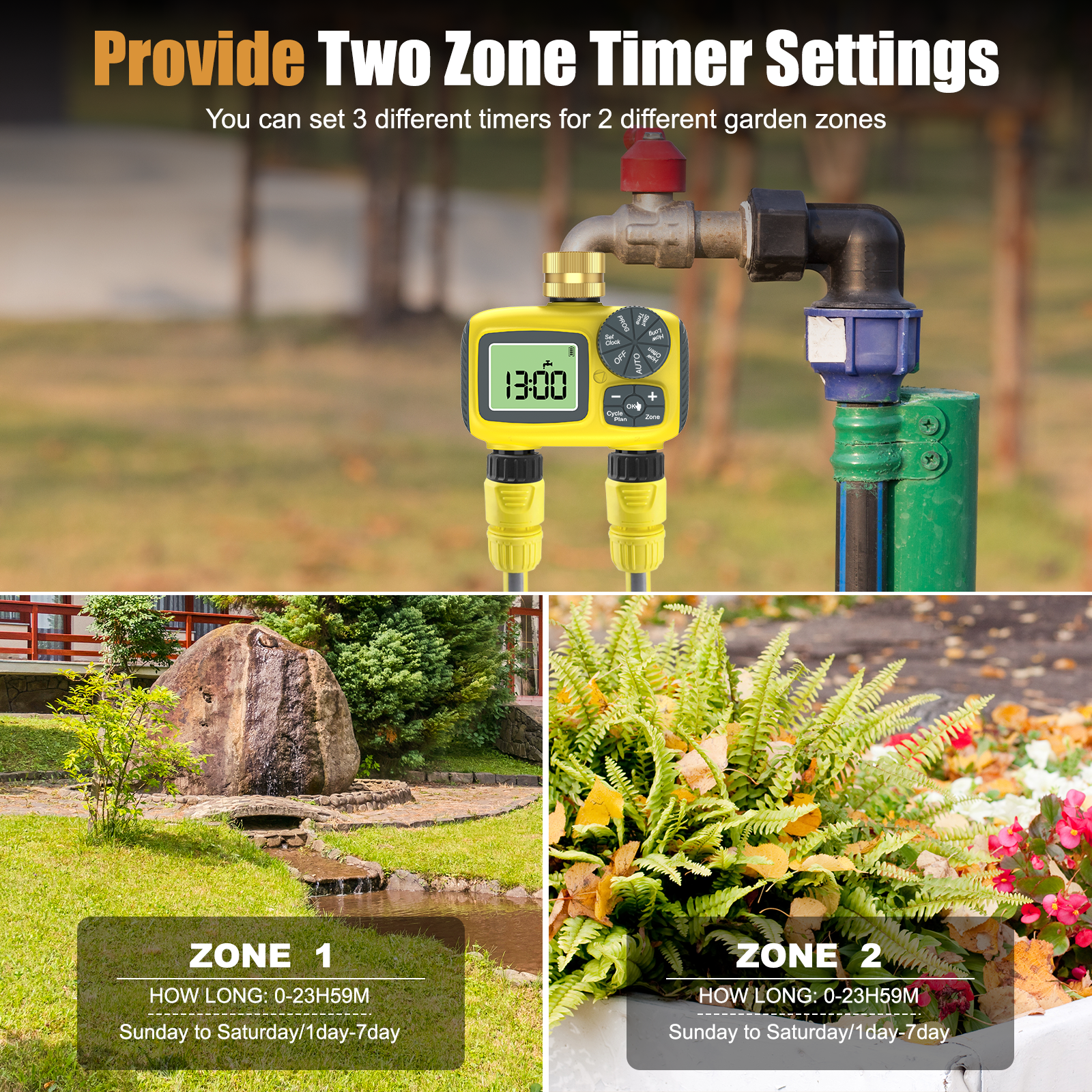 Insoma Smart Water Timer Dual  - Timer Dual Outlet reseña y precio