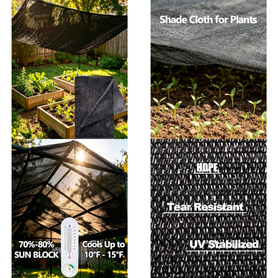 e.share Black Shade Cloth, 70- - Screen Top Mesh reseña y precio