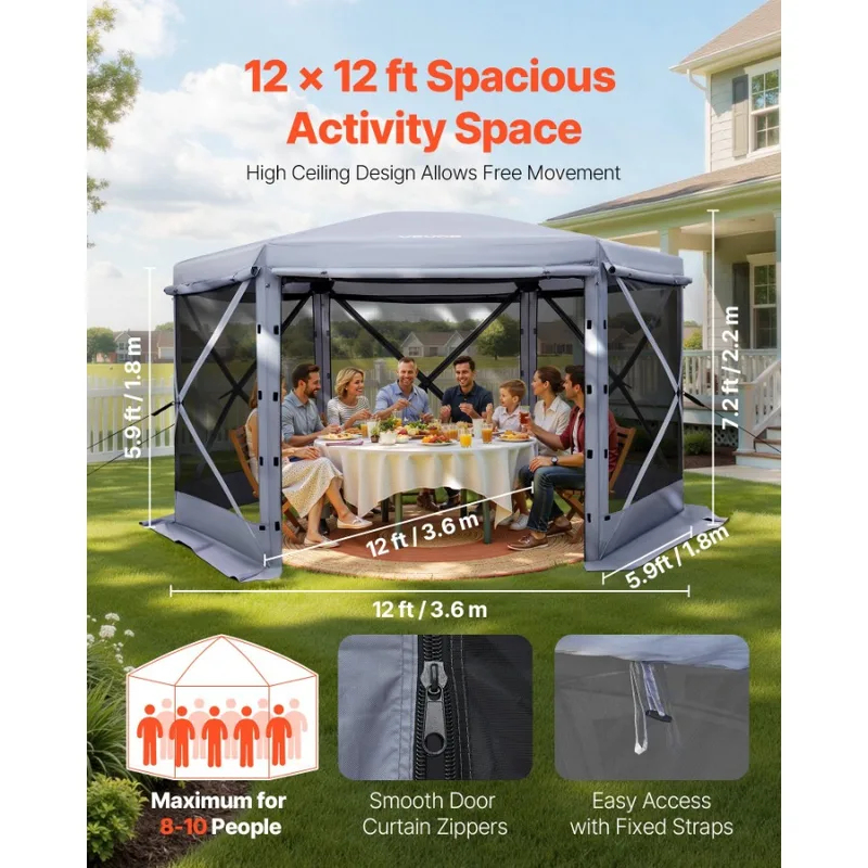 12x12ft 6 Sided Up Screen Gaze - Screen Top Mesh reseña y precio