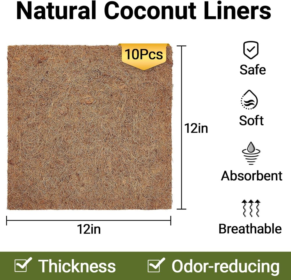 10 Pcs Natural Coconut Fiber R - Substrate Coconut Fiber reseña y precio