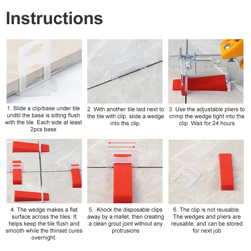 100pcs 1/1.5/2/2.5/3mm Ceramic - Ceramic Tile Floor reseña y precio