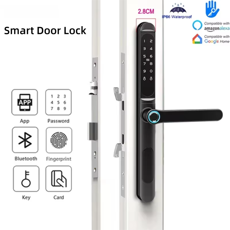 Smart Door Lock With Fingerpri - Glass Door Hinge reseña y precio