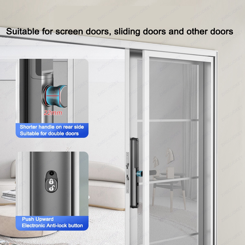 Smart Door Lock With Fingerpri - Glass Door Hinge reseña y precio