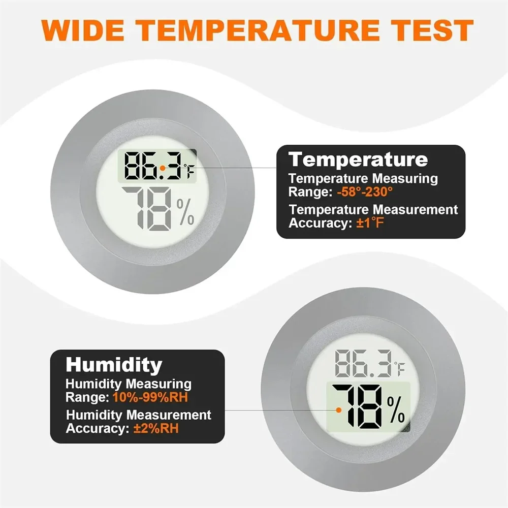 Mini Round Digital Thermometer - Digital Hygrometer Probe reseña y precio