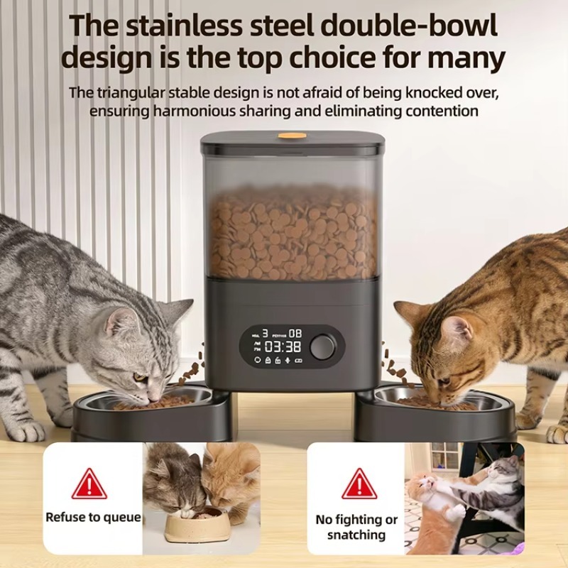 Automatic Pet Feeder Smart Cat - Timer Dual Outlet reseña y precio