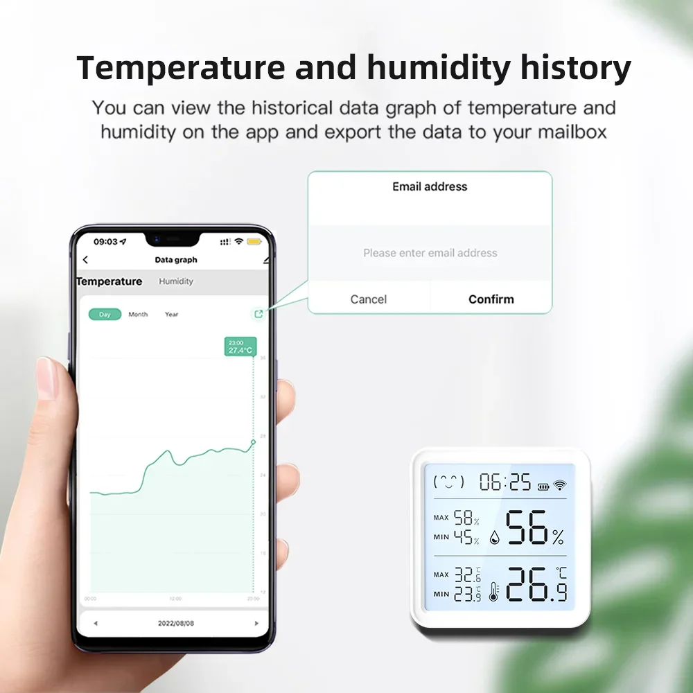 Tuya WiFi Temperature Humidity - Digital Hygrometer Probe reseña y precio