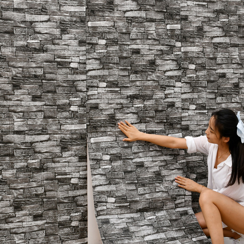 70cm*1m  3D Brick Pattern Wall - Pvc Panel Background reseña y precio