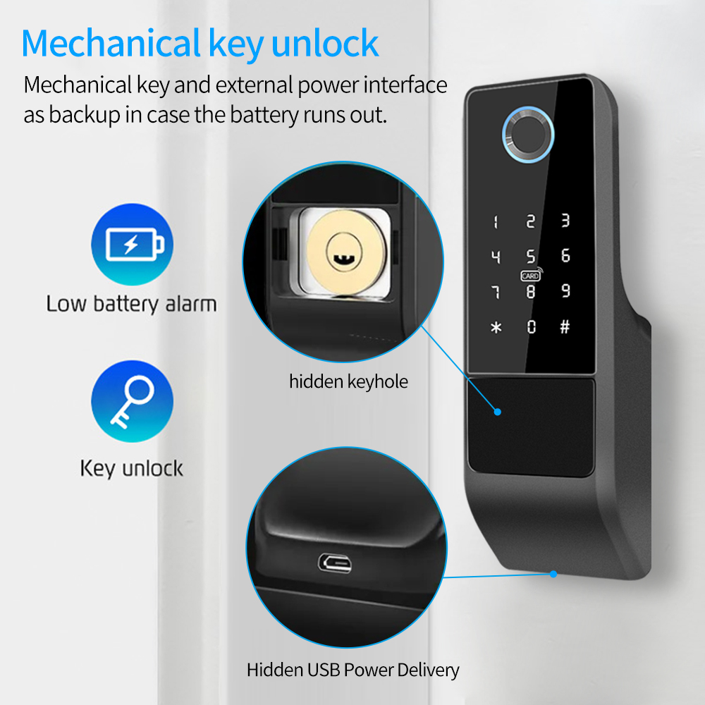 IP65 Waterproof TTLock Fingerp - Glass Door Hinge reseña y precio