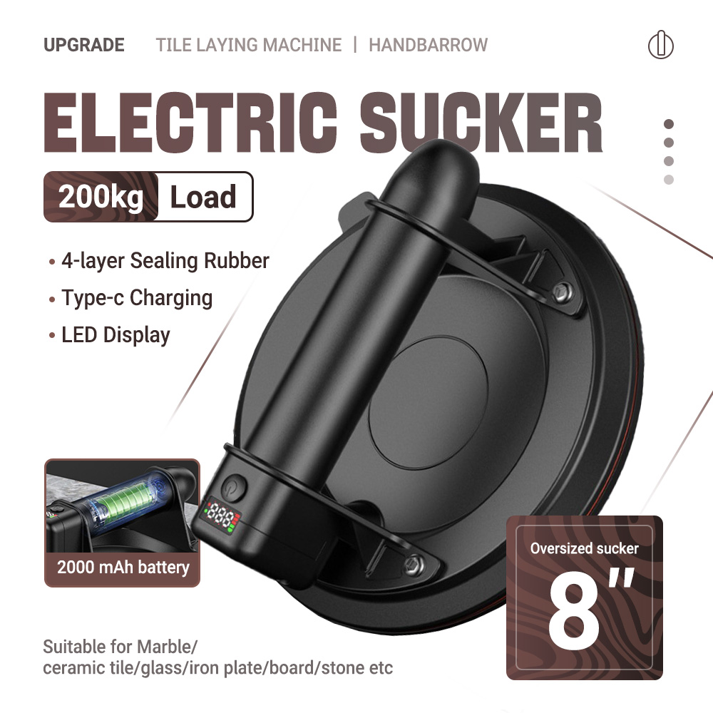 8Inch Electric Vacuum Suction  - Ceramic Tile Floor reseña y precio