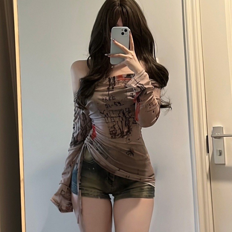 Long-Sleeved T-Shirt Spicy Gir - Screen Top Mesh reseña y precio