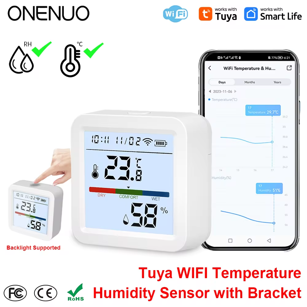 ONENUO Tuya WIFI Temperature H - Digital Hygrometer Probe reseña y precio