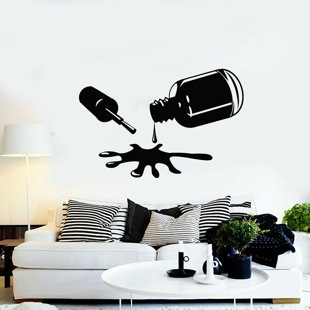 Nails Polish Wall Decals Bedro - Pvc Panel Background reseña y precio