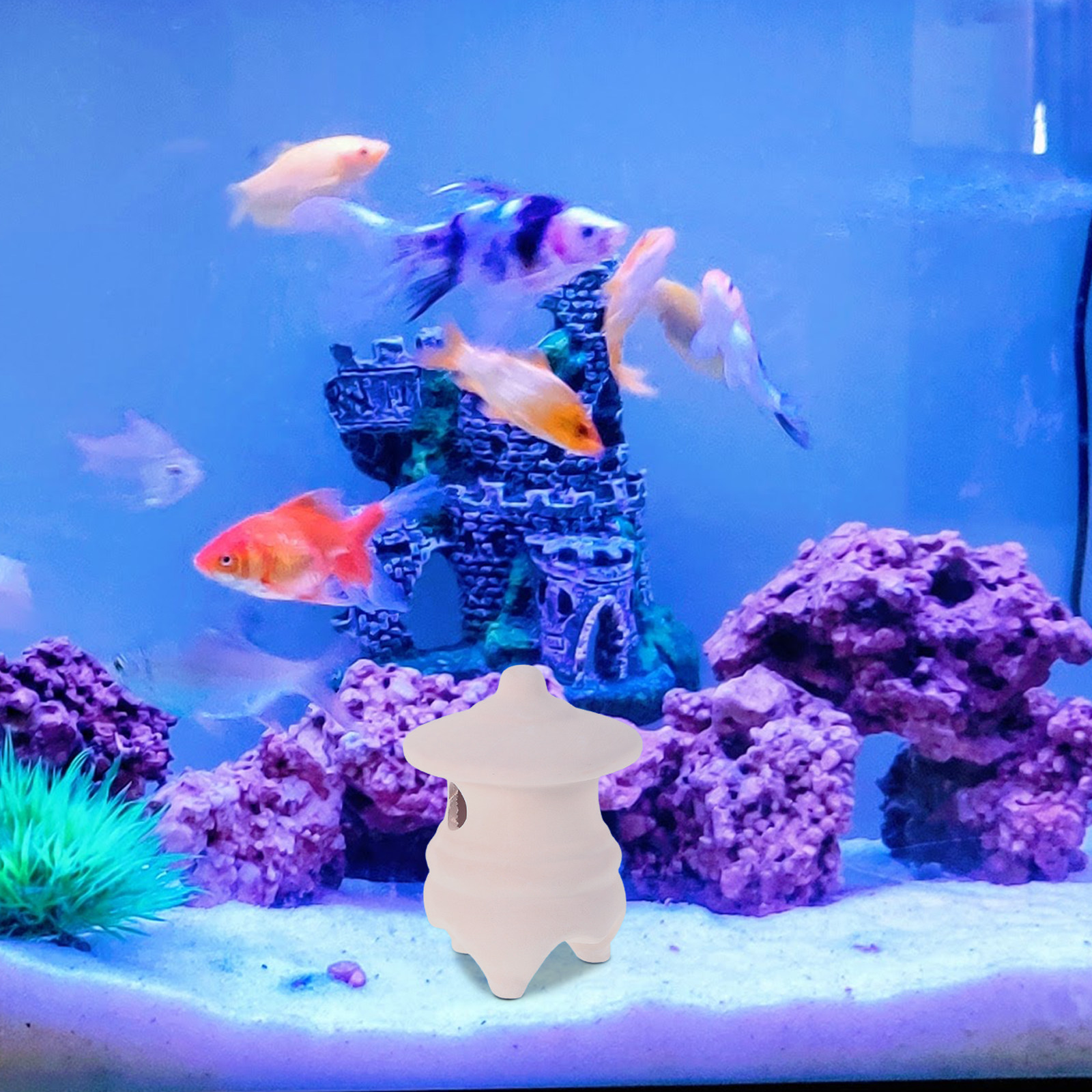 2Pcs Ceramic Aquarium Hide Fis - Hide Cave Ceramic reseña y precio