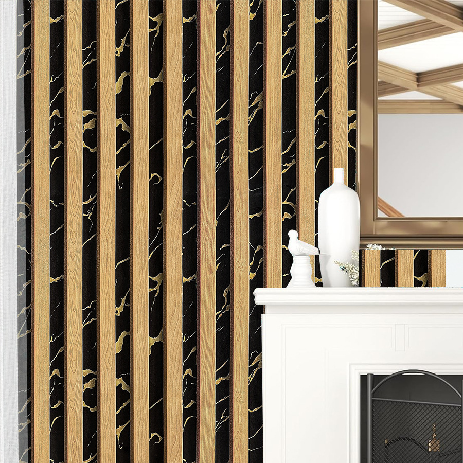 Yellow Grid Striped Self-adhes - Pvc Panel Background reseña y precio
