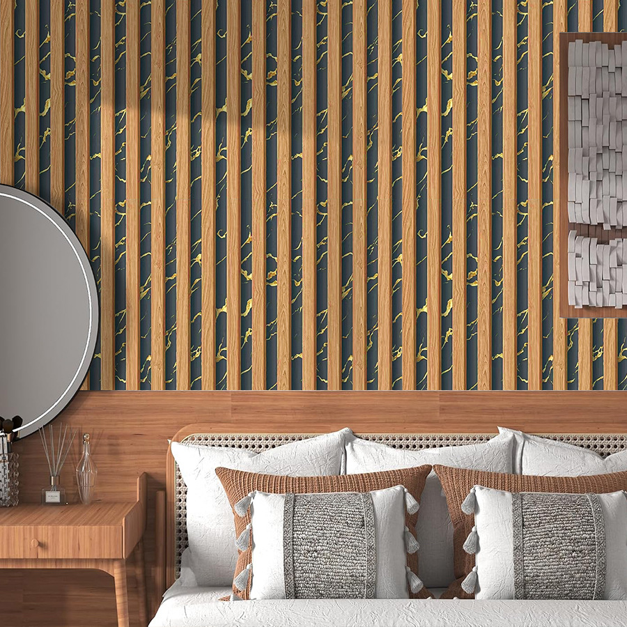 Yellow Grid Striped Self-adhes - Pvc Panel Background reseña y precio