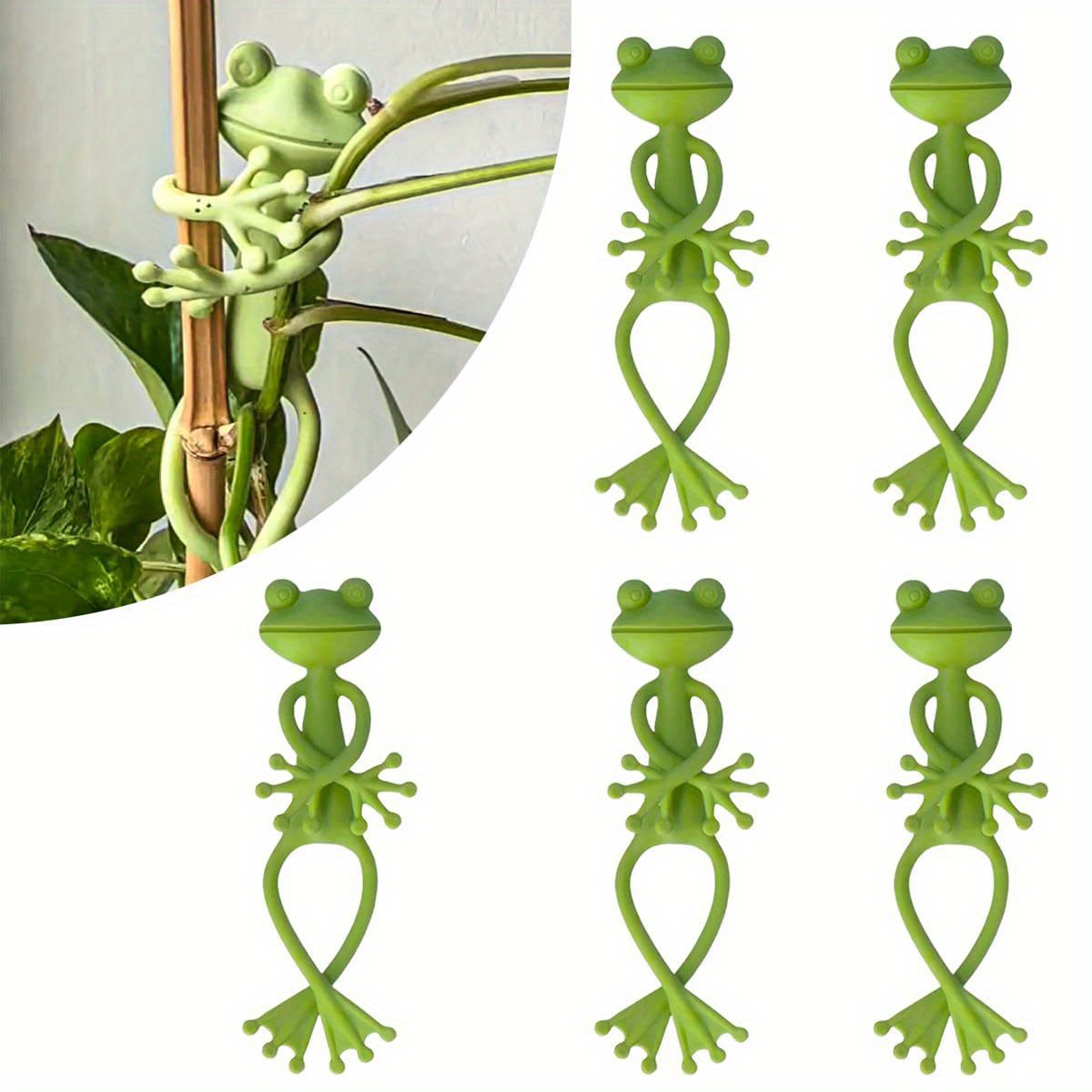 Creative Green Frog Plant Fixi - Vine Climbing Plastic reseña y precio