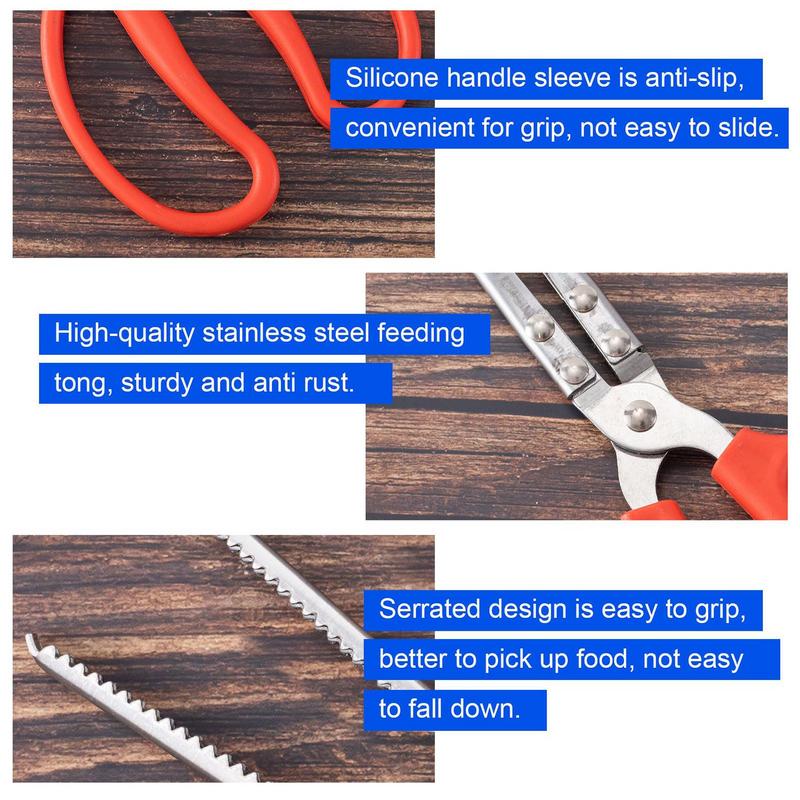 Stainless Steel Reptile Feeder - Feeding Tong Stainless reseña y precio