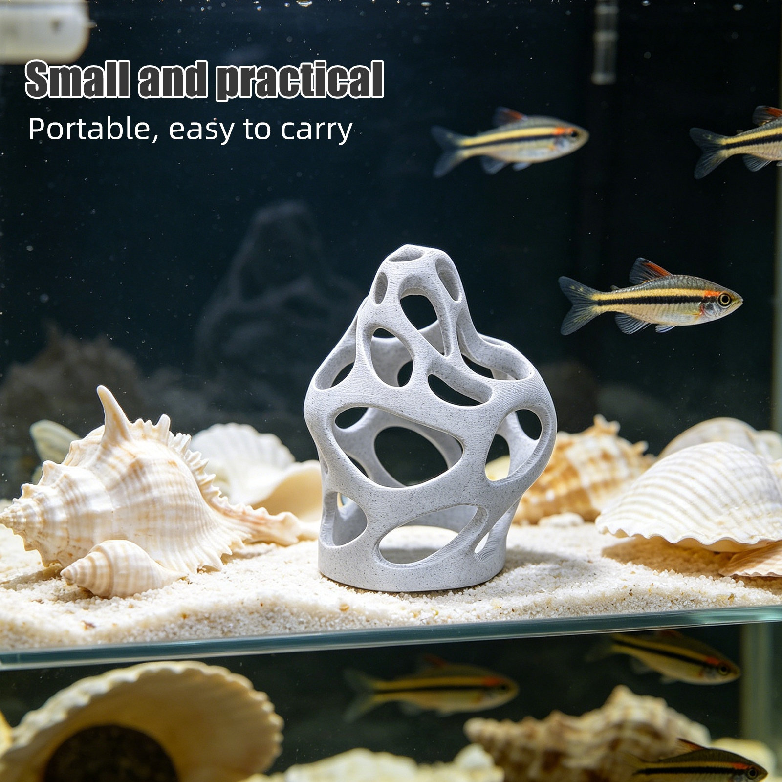 Aquarium Shrimp Hiding Fish Hi - Hide Cave Ceramic reseña y precio