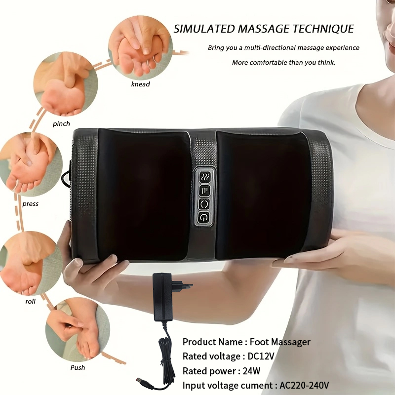 Heating and Kneading Foot Mass - Timer Dual Outlet reseña y precio