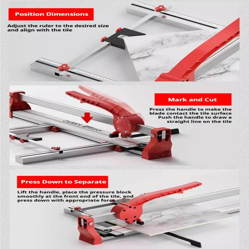 Heavy Duty Manual Tile Cutter  - Ceramic Tile Floor reseña y precio