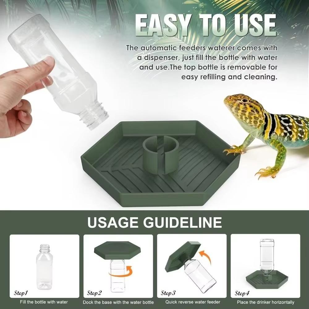Feeding Supplies Automatic Tur - Water Dish Reptile reseña y precio