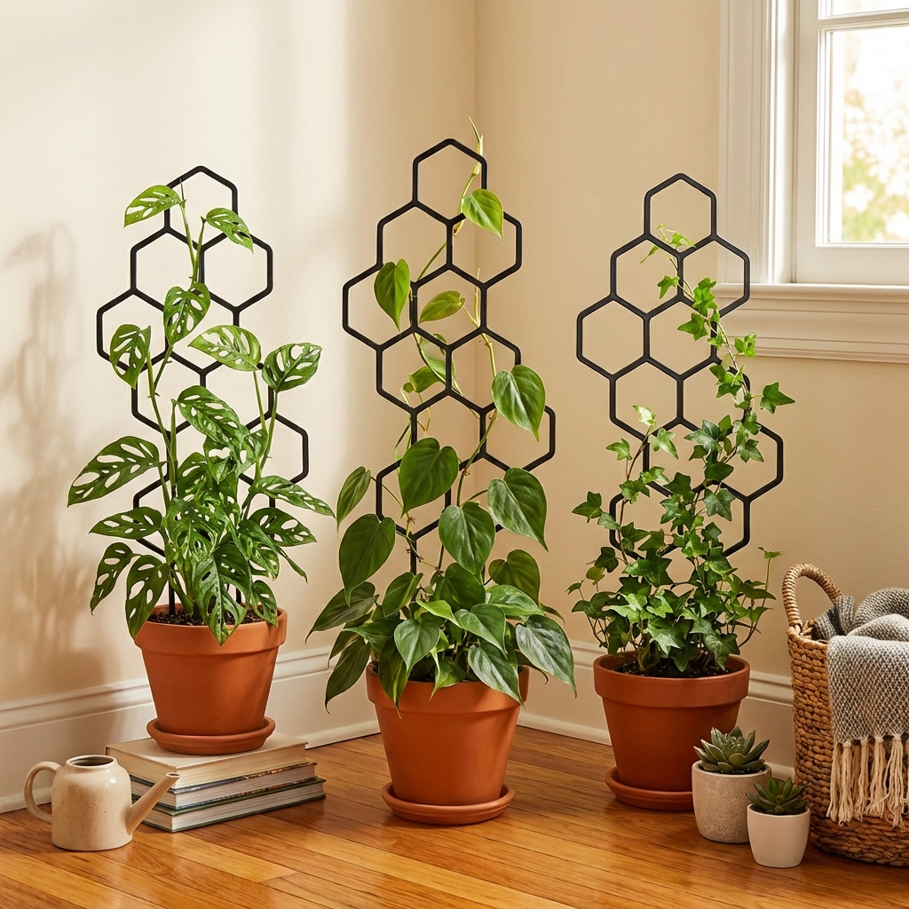 2pcsHoneycomb Design Plant Tre - Vine Climbing Plastic reseña y precio
