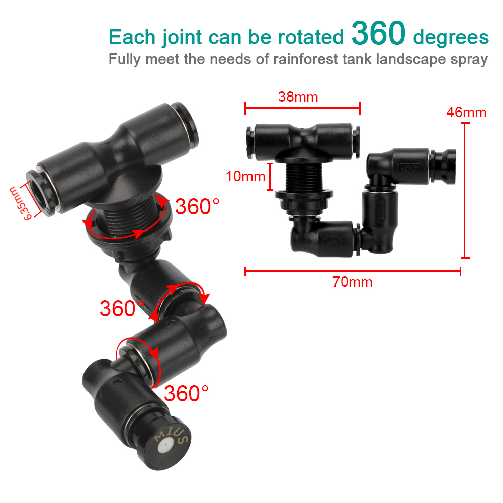 360° Adjustable Spray Nozzle S - Terrarium Fogger Ultrasonic reseña y precio