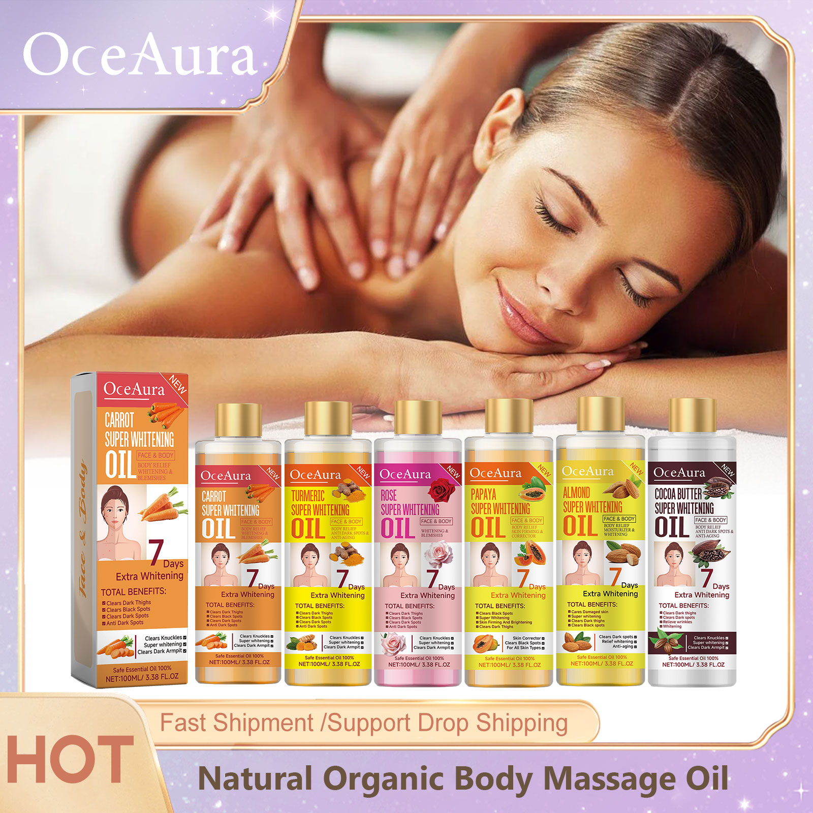 Body Whitening Oil 100ml Natur - Substrate Coconut Fiber reseña y precio