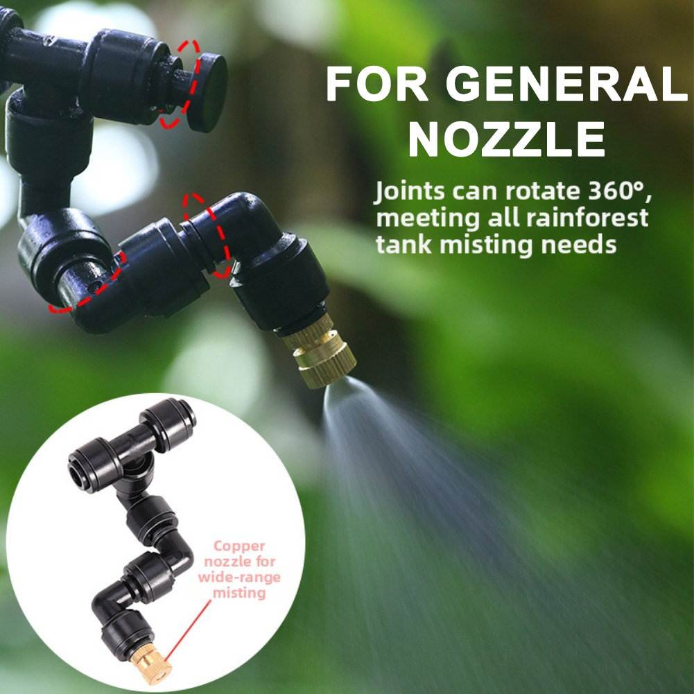 2 PCS Black Atomizing Nozzle 3 - Misting Nozzle Reptile reseña y precio