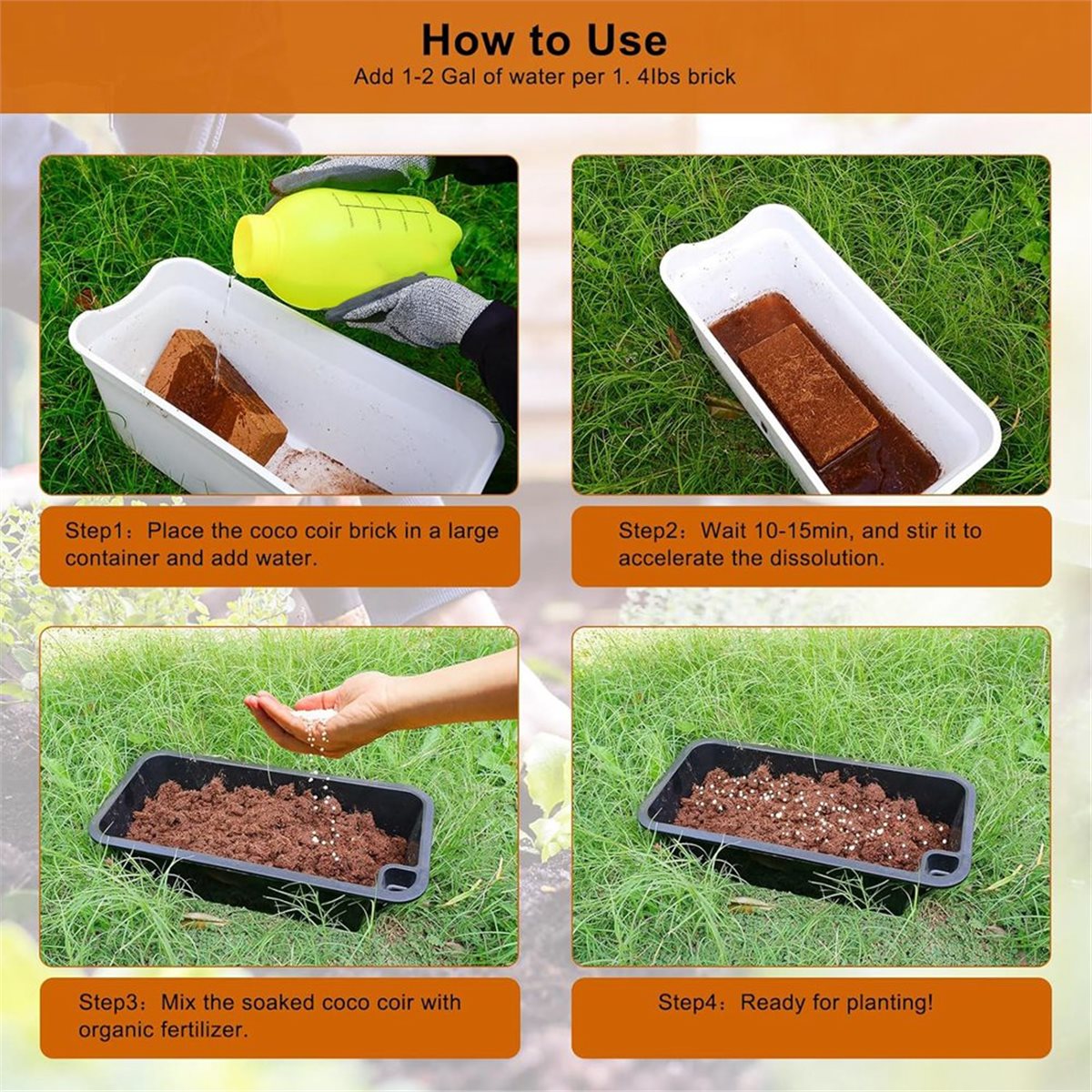 HITL 3 Pack Bricks, for Plants - Substrate Coconut Fiber reseña y precio
