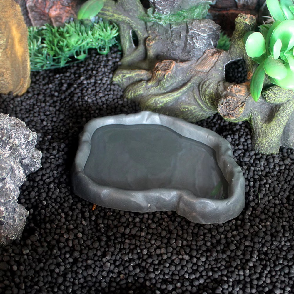 ABS Resin Reptile Feeder Bowl  - Water Dish Reptile reseña y precio
