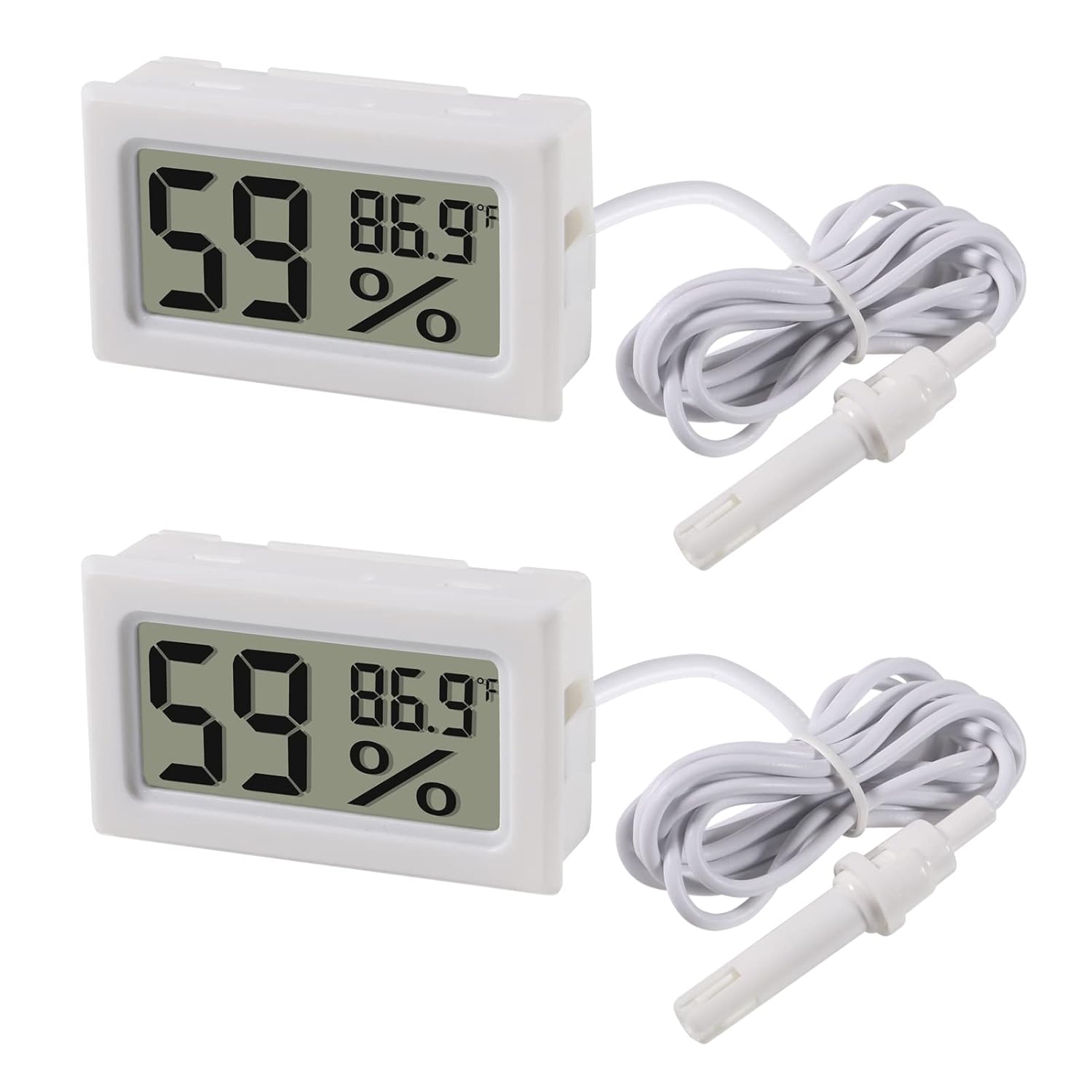 2pcs Mini Digital Hygrometer T - Digital Hygrometer Probe reseña y precio