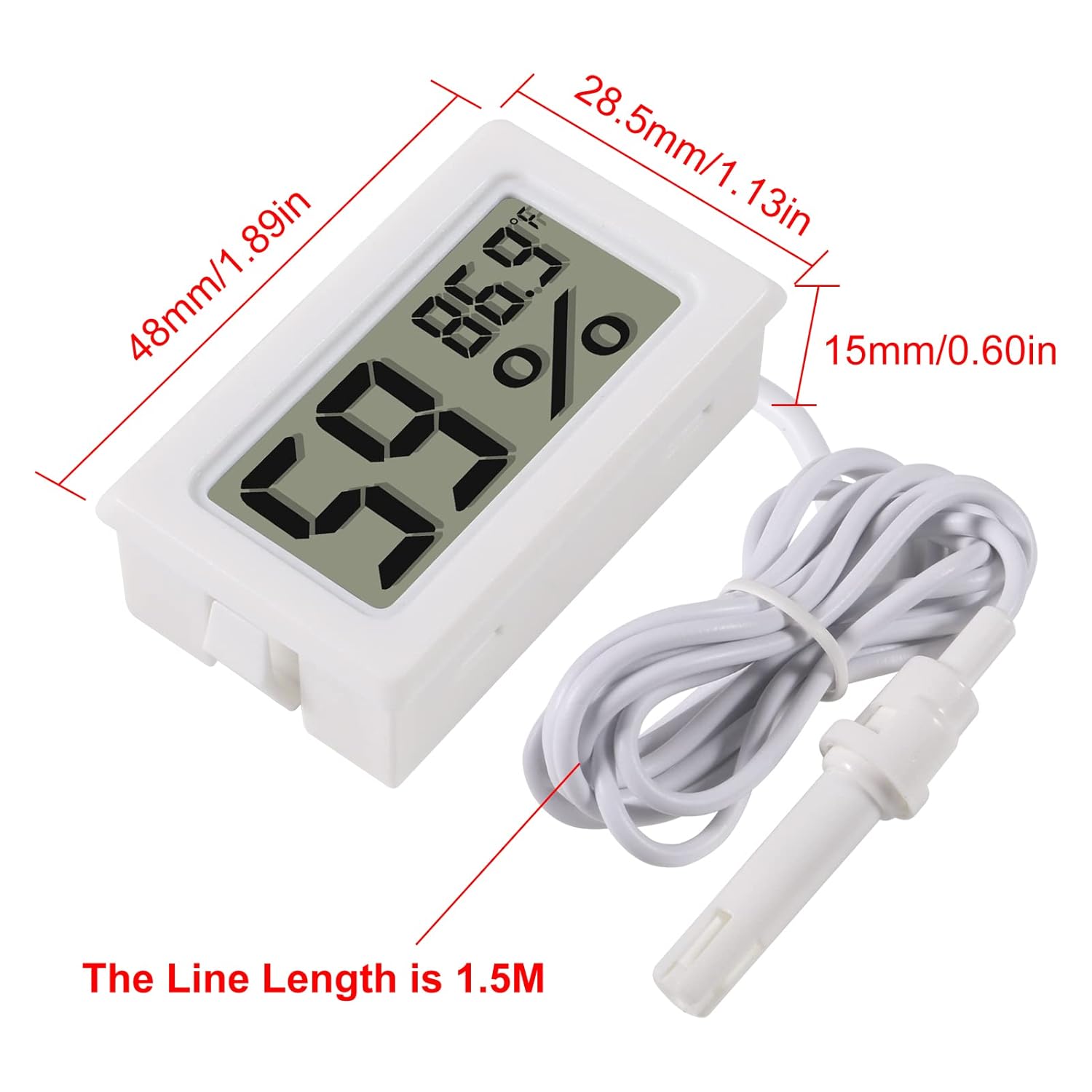 2pcs Mini Digital Hygrometer T - Digital Hygrometer Probe reseña y precio