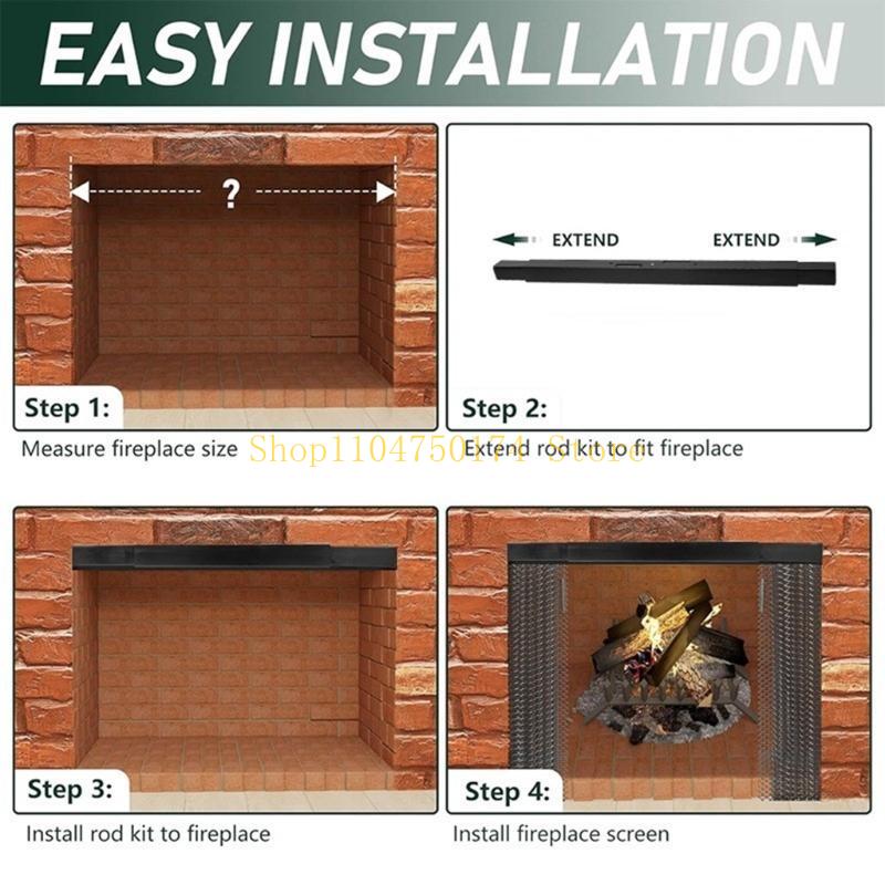 Durable Metal Rod Set Convenie - Screen Top Mesh reseña y precio