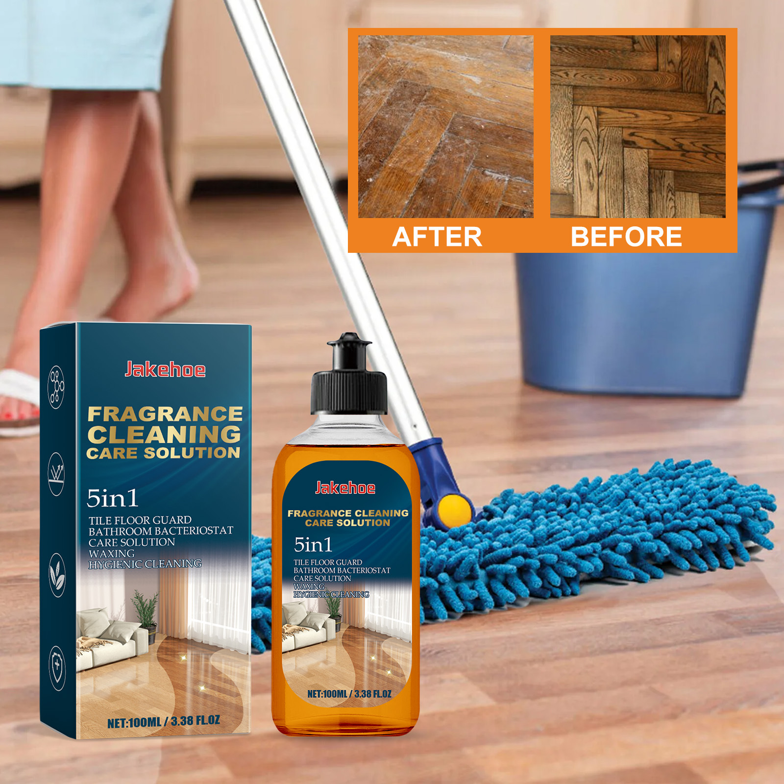 Jakehoe Floor Cleaner Decontam - Ceramic Tile Floor reseña y precio